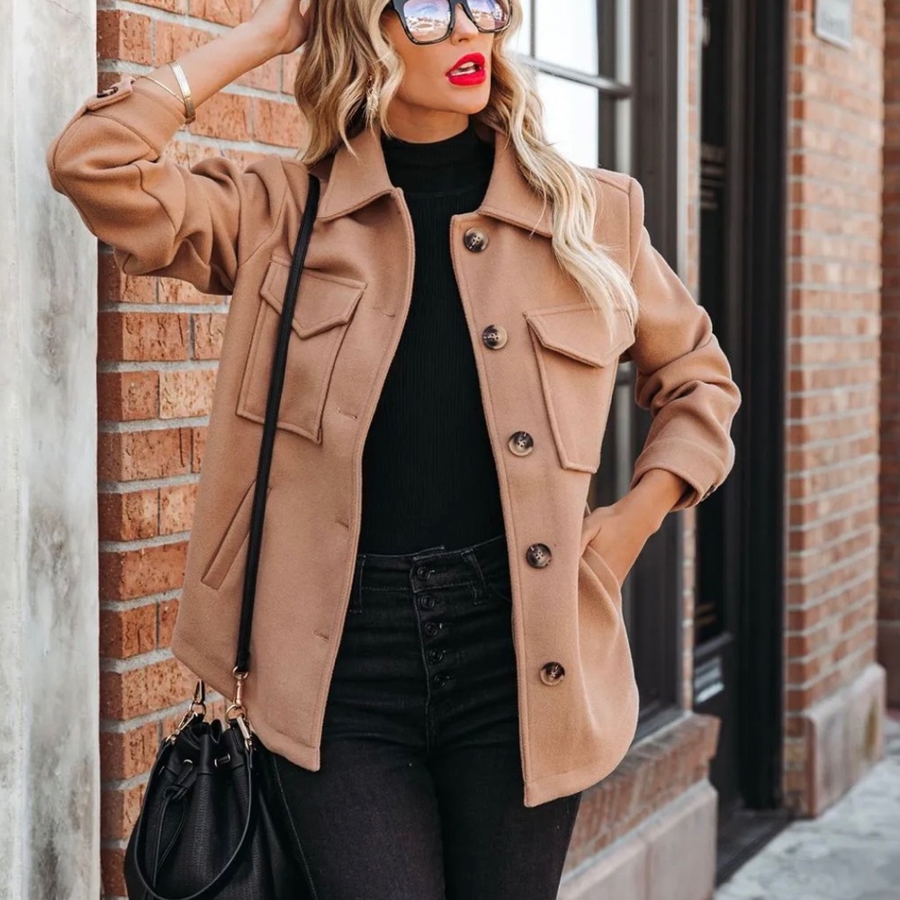 BNWT Jaiden Pocketed Button Down Jacket SOLD OUT online